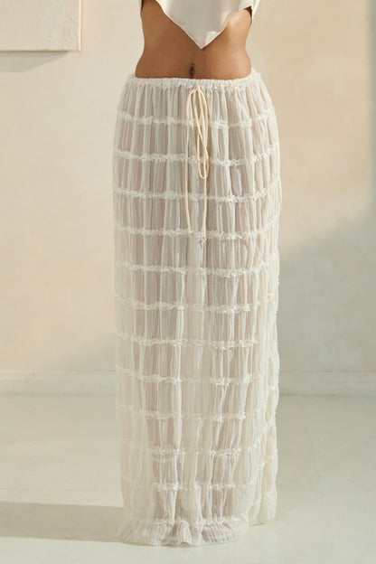 Sky Breeze Sheer Maxi Skirt - All Season Fashion