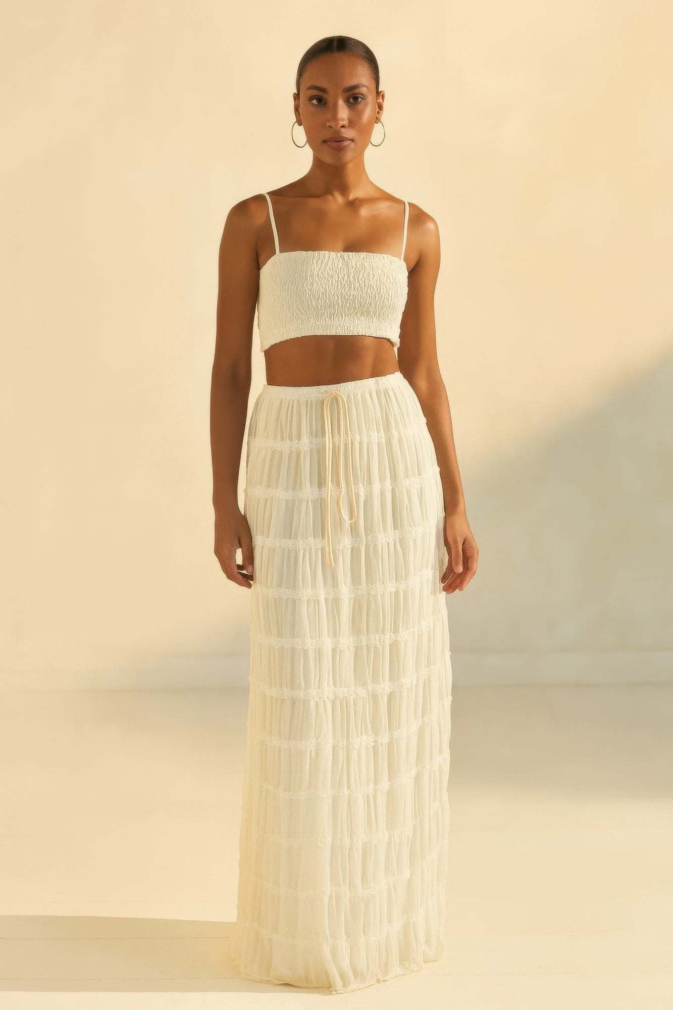 Sky Breeze Sheer Maxi Skirt - All Season Fashion
