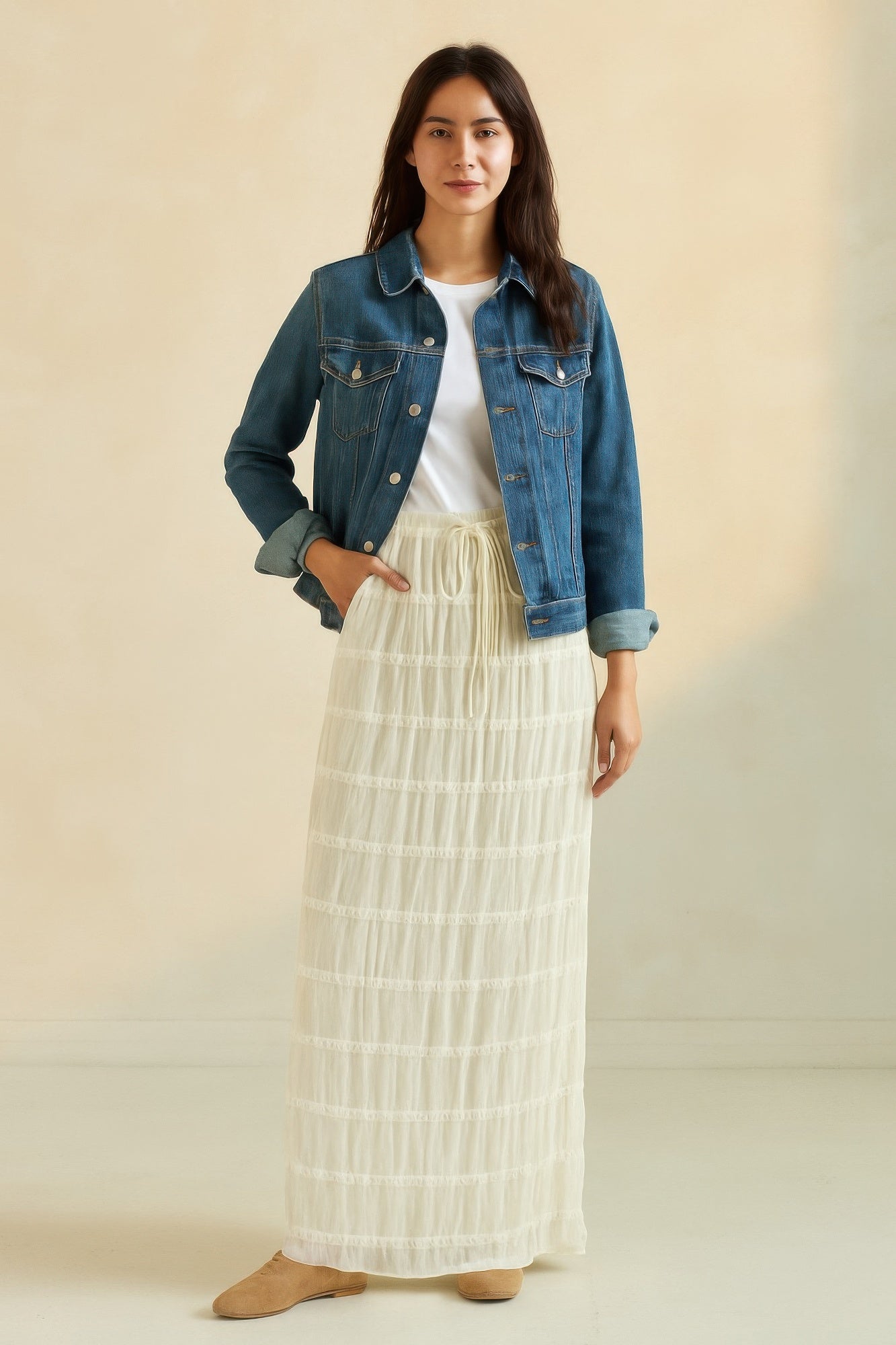 Sky Breeze Sheer Maxi Skirt - All Season Fashion