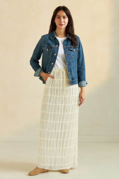 Sky Breeze Sheer Maxi Skirt - All Season Fashion