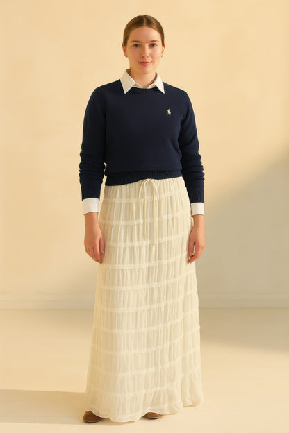 Sky Breeze Sheer Maxi Skirt - All Season Fashion