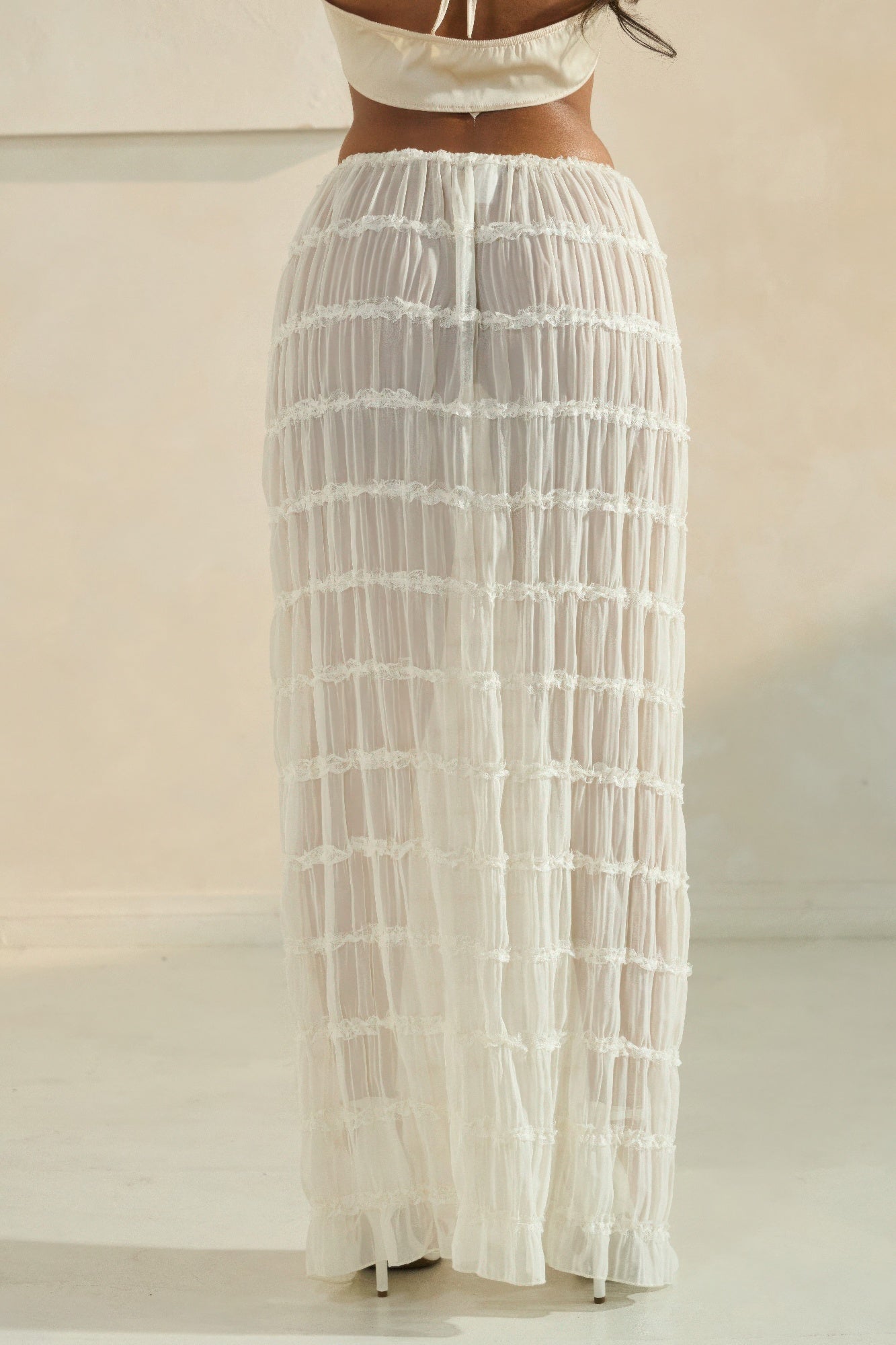 Sky Breeze Sheer Maxi Skirt - All Season Fashion
