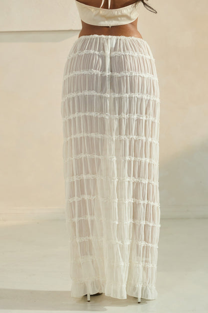 Sky Breeze Sheer Maxi Skirt - All Season Fashion