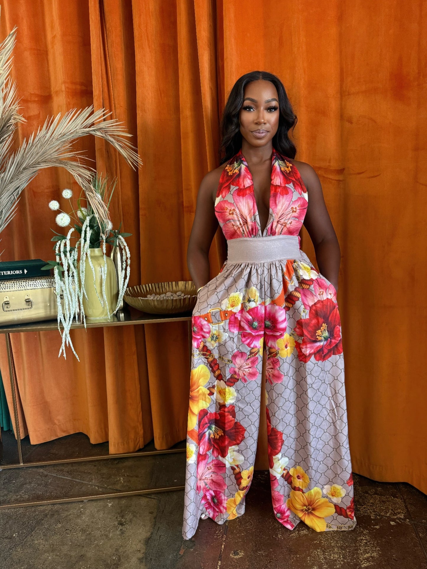 Paradise Bloom Jumpsuit - All Season Fashion