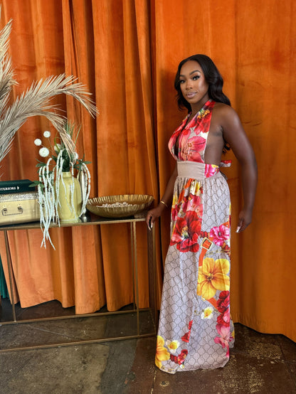 Paradise Bloom Jumpsuit - All Season Fashion
