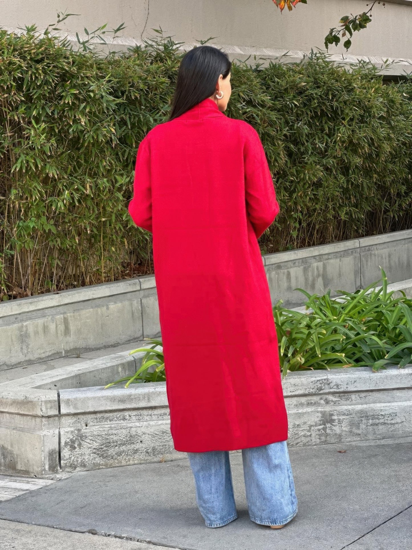 Clover Fine Knit Midi Cardi Cardigan With Pockets - All Season Fashion