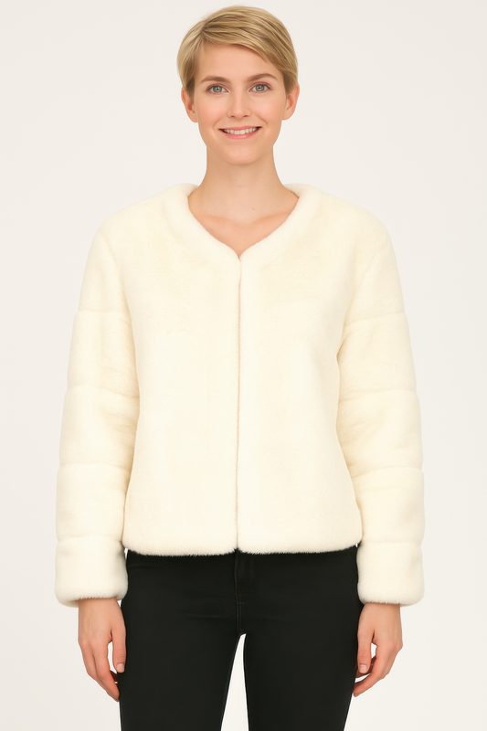Faux Fur Trim Cape - All Season Fashion