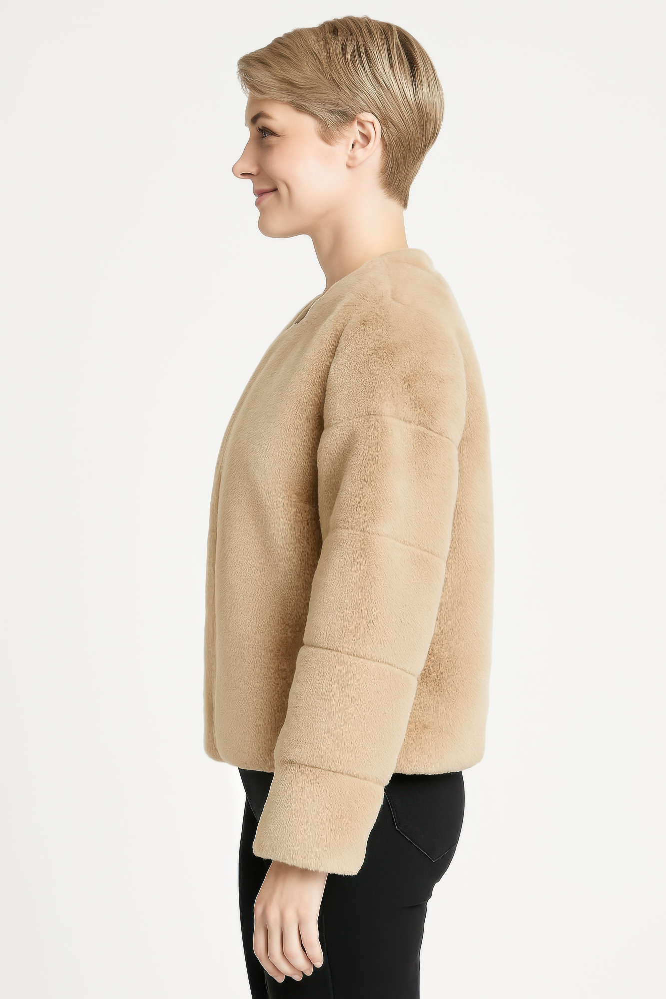 Faux Fur Trim Cape - All Season Fashion