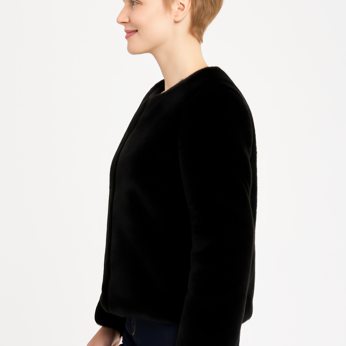 Faux Fur Trim Cape - All Season Fashion