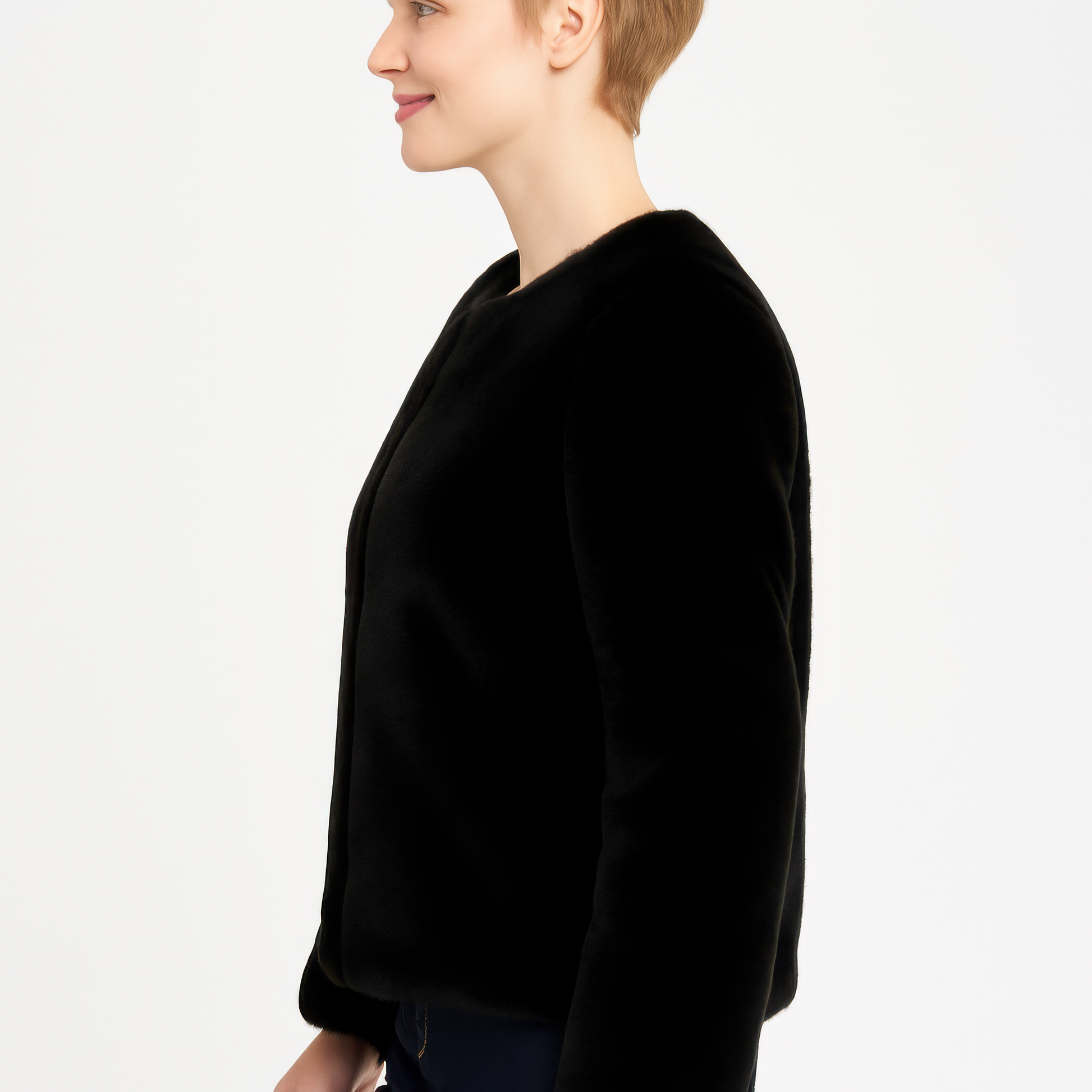 Faux Fur Trim Cape - All Season Fashion