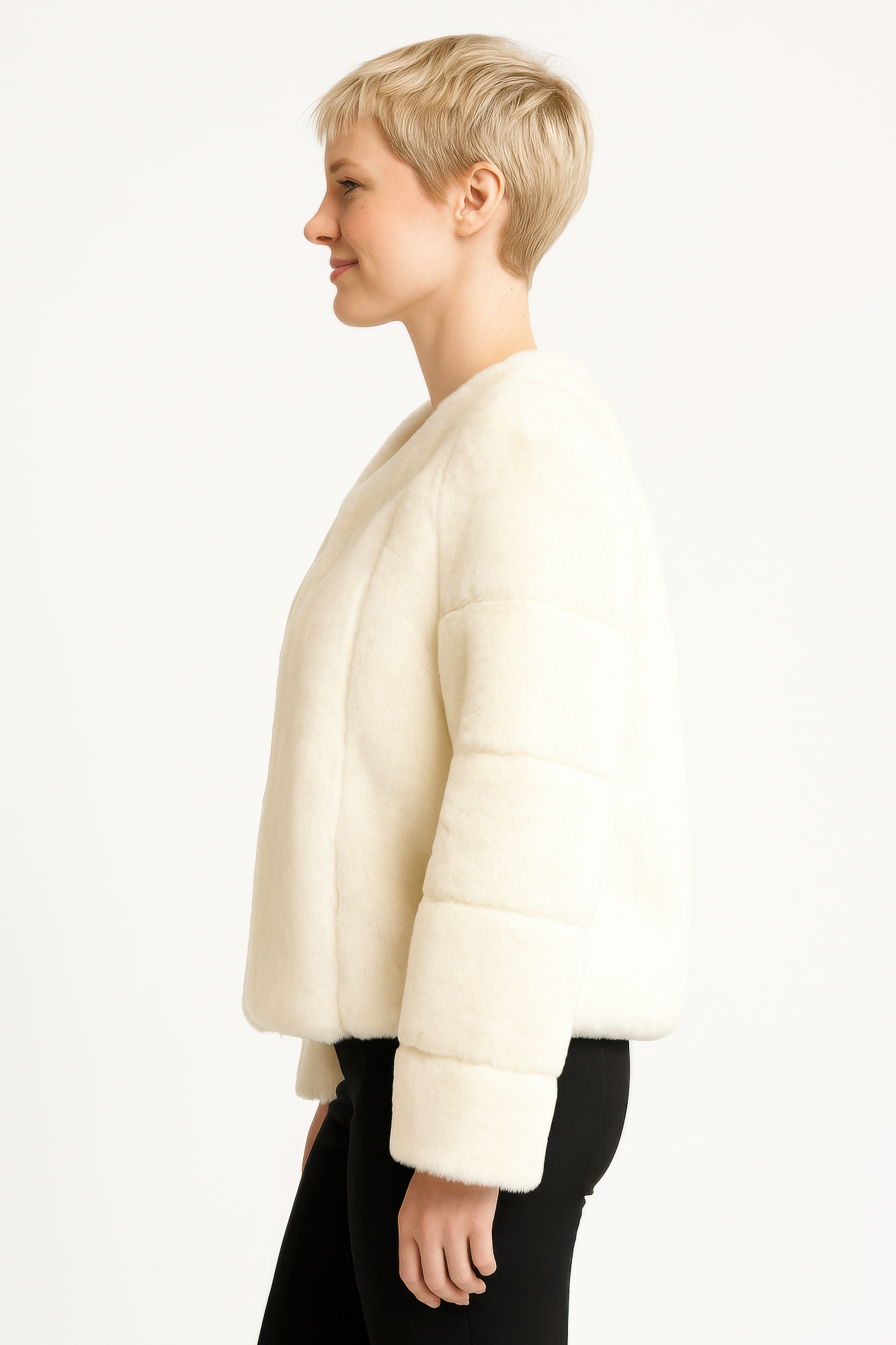 Faux Fur Trim Cape - All Season Fashion