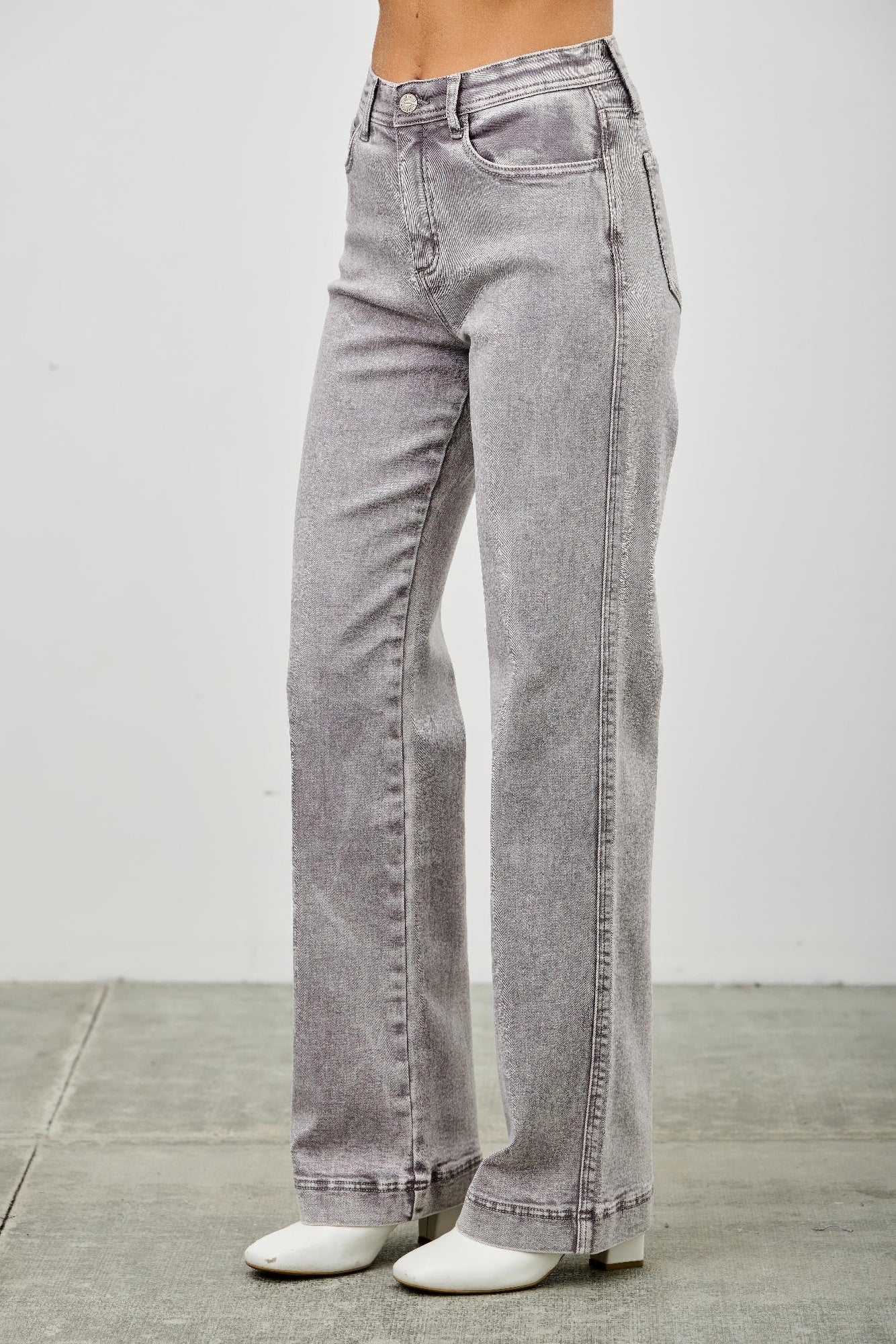 High Rise Slim Wide Straight - All Season Fashion