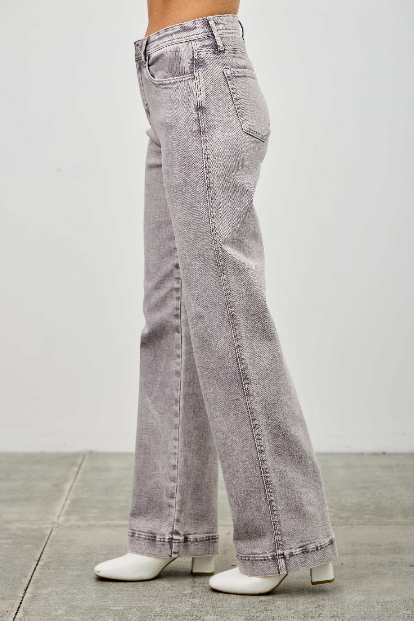 High Rise Slim Wide Straight - All Season Fashion