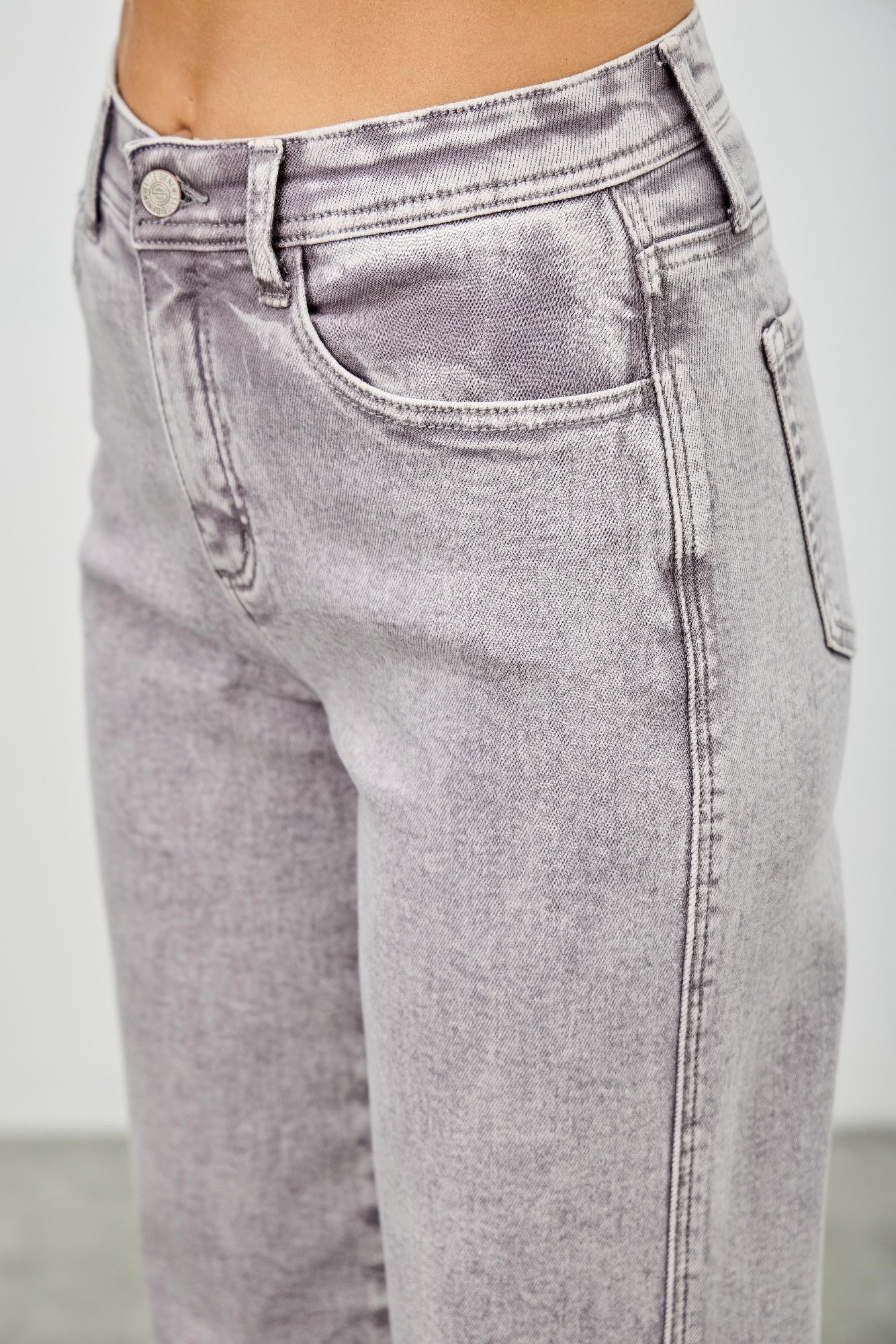 High Rise Slim Wide Straight - All Season Fashion