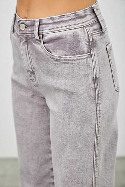 High Rise Slim Wide Straight - All Season Fashion