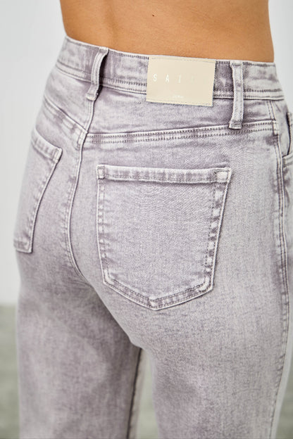 High Rise Slim Wide Straight - All Season Fashion
