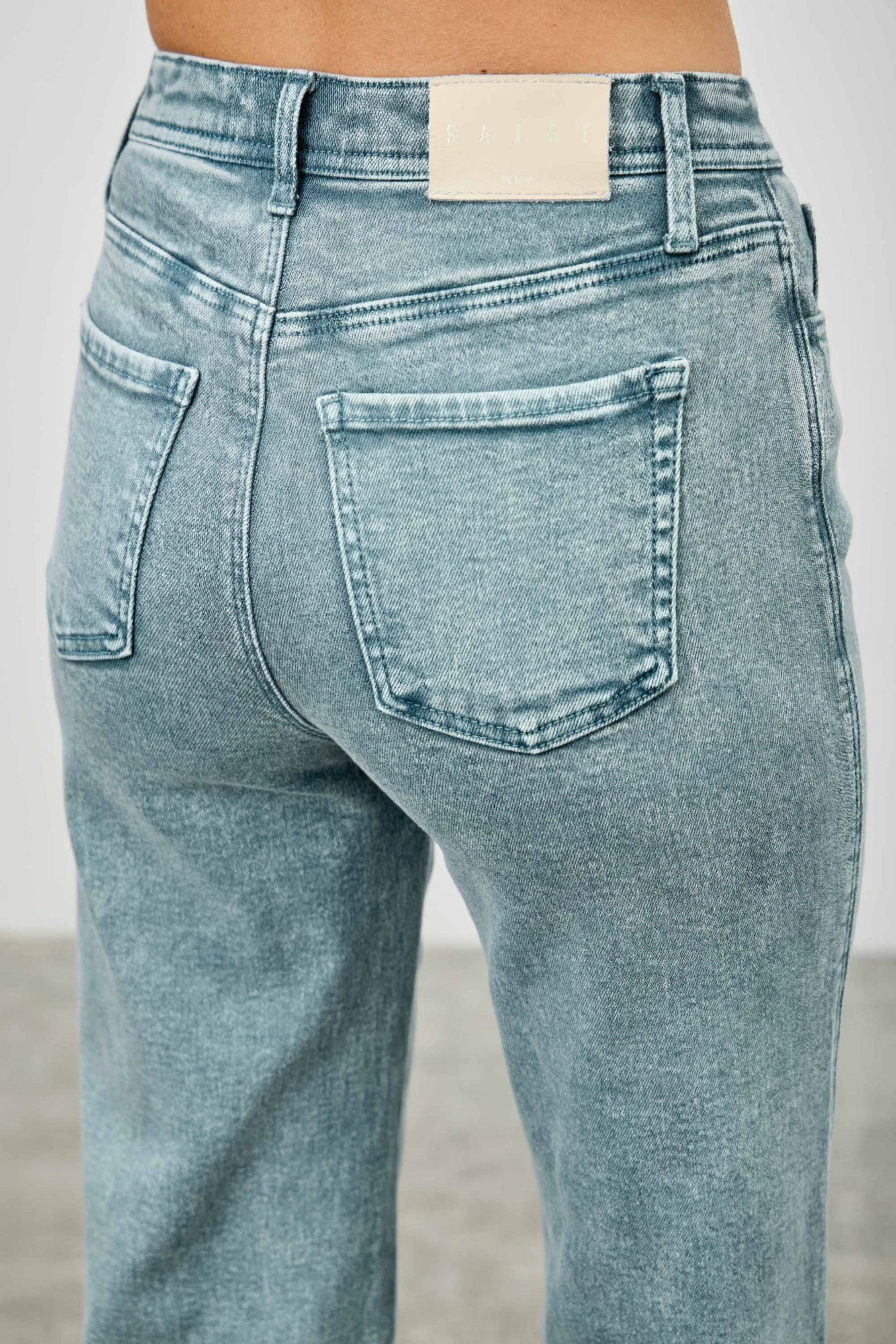 High Rise Slim Wide Straight - All Season Fashion