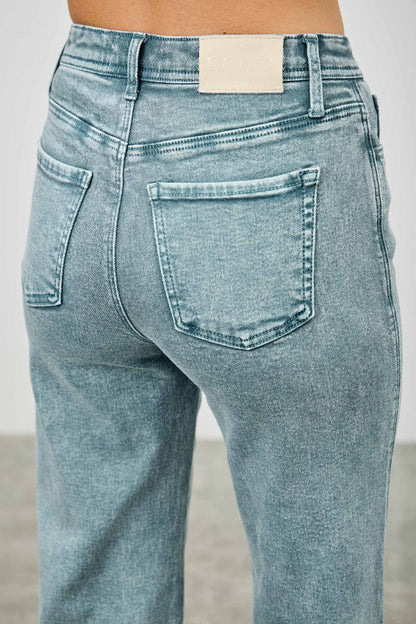 High Rise Slim Wide Straight - All Season Fashion