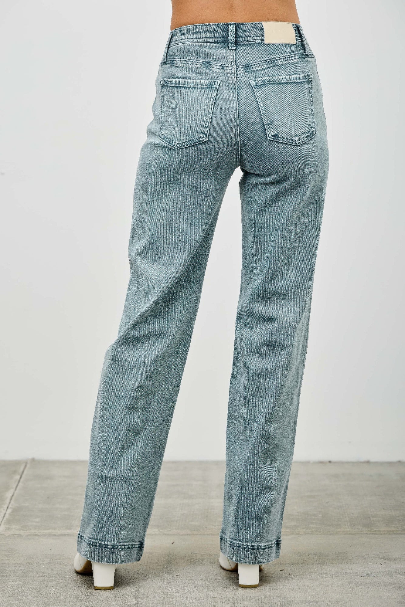 High Rise Slim Wide Straight - All Season Fashion