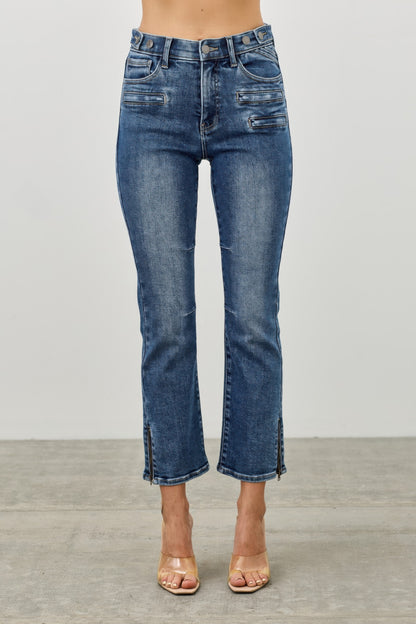 Mid Rise Skinny Crop Tummy Control - All Season Fashion