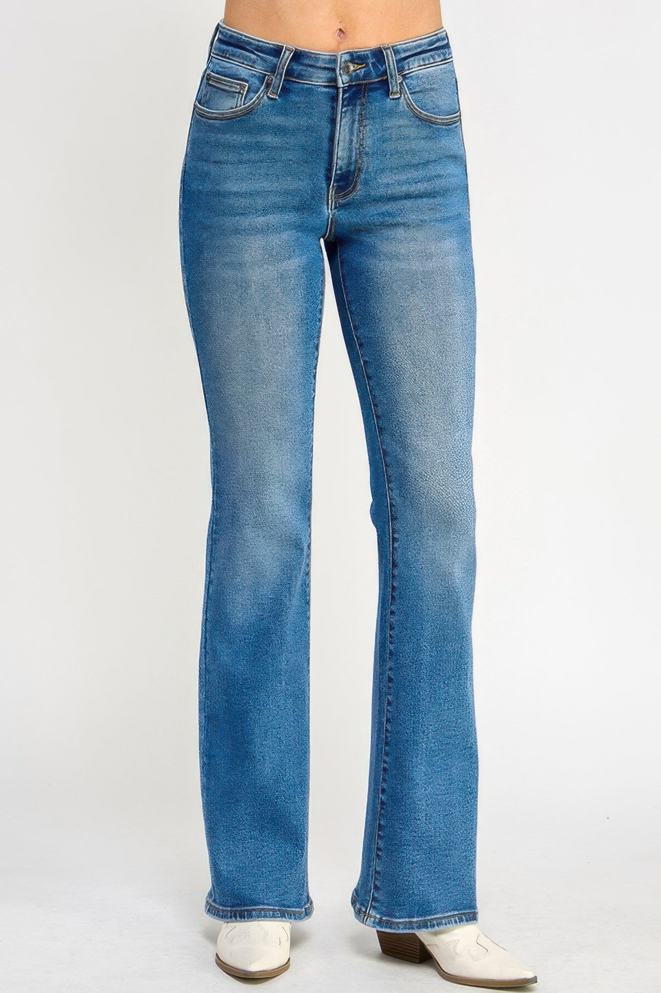 Tummy Control Mid Rise Skinny Bootcut - All Season Fashion