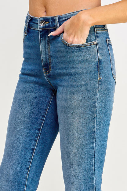 Tummy Control Mid Rise Skinny Bootcut - All Season Fashion