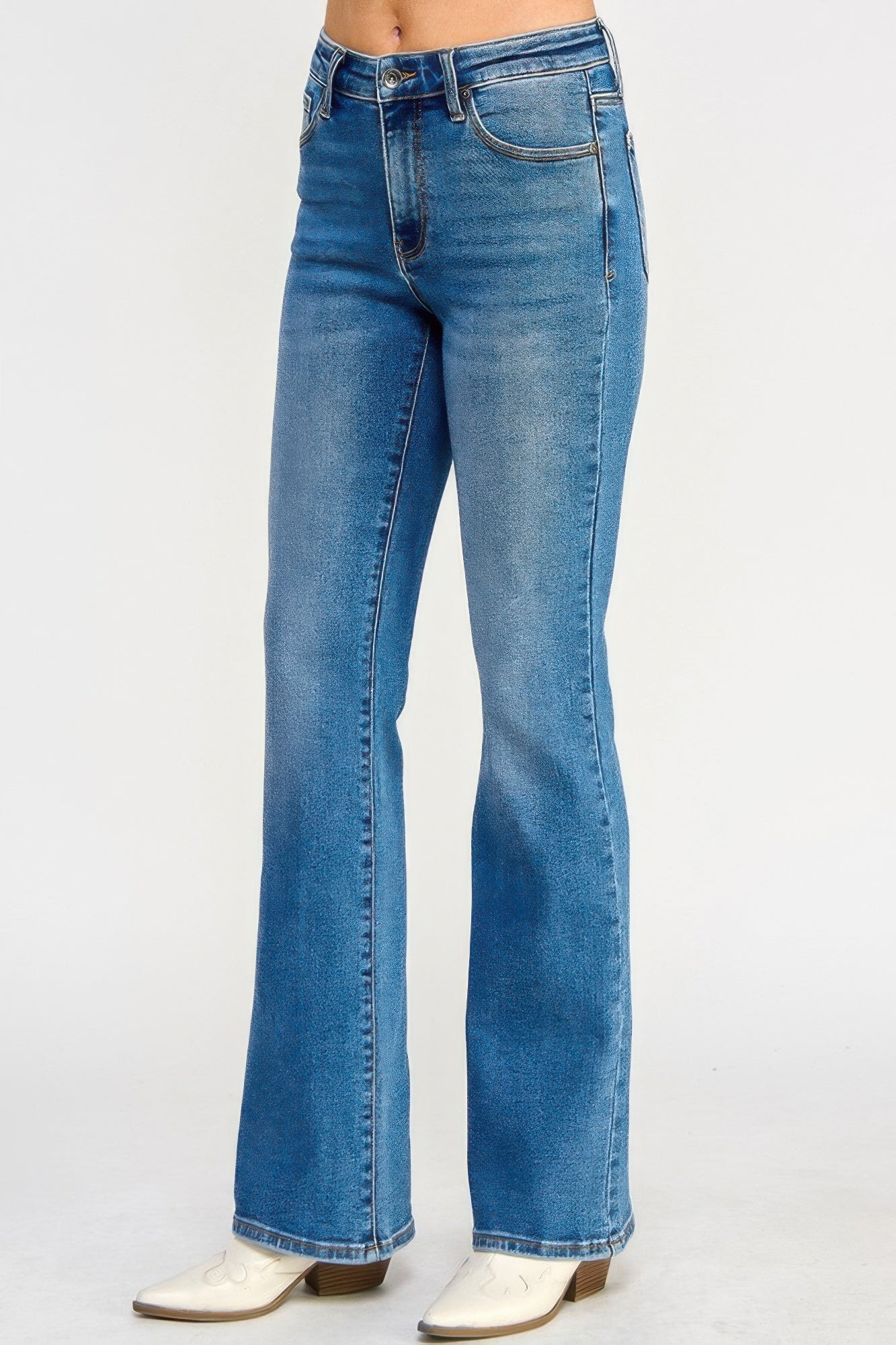 Tummy Control Mid Rise Skinny Bootcut - All Season Fashion