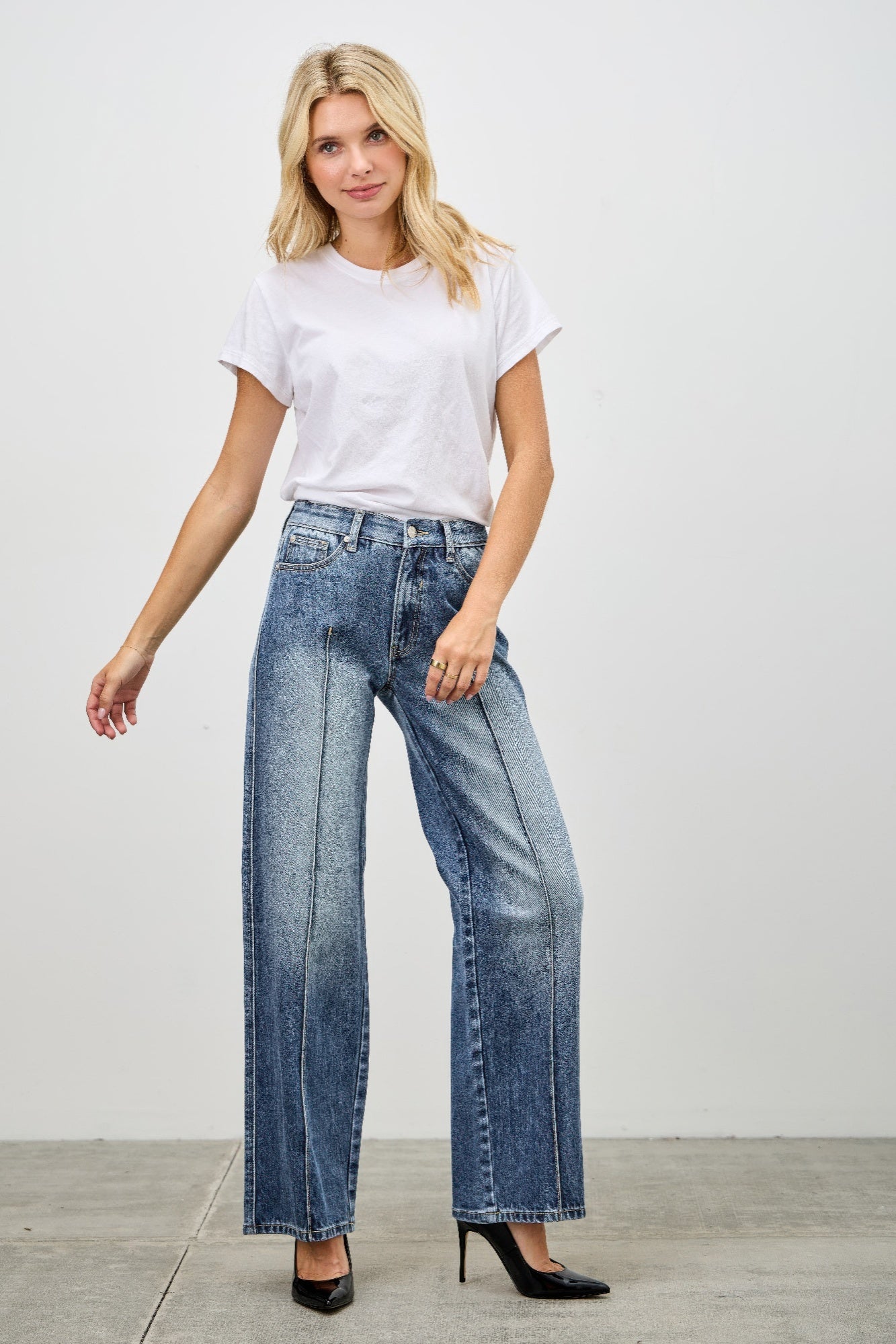 Mid Rise Straight With Pintuck - All Season Fashion