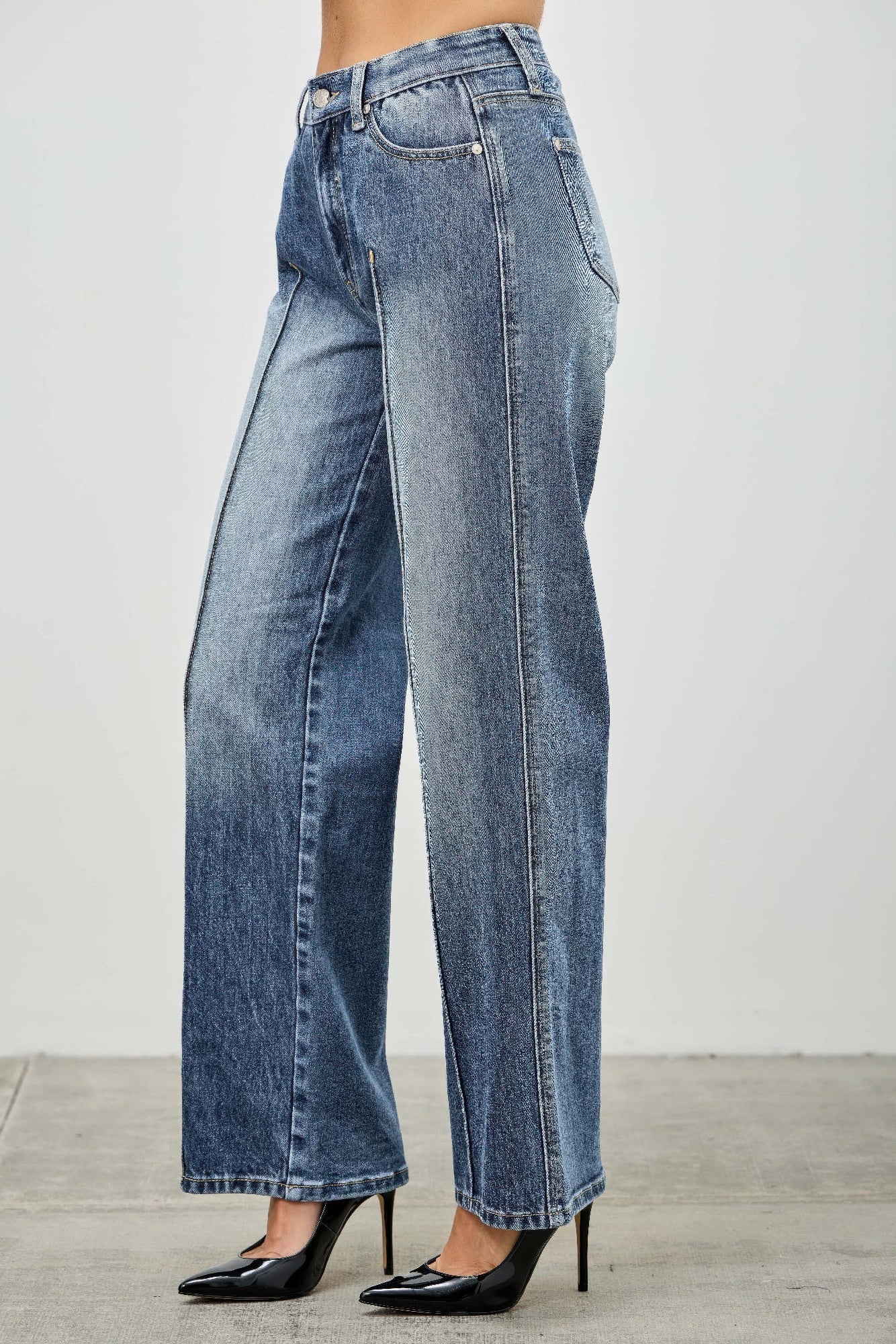 Mid Rise Straight With Pintuck - All Season Fashion