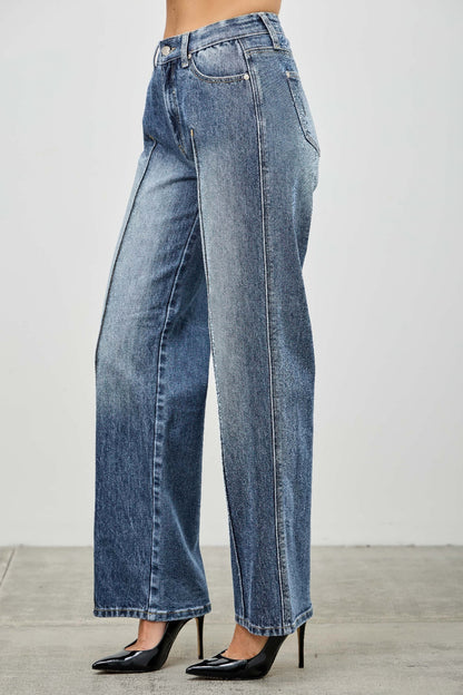 Mid Rise Straight With Pintuck - All Season Fashion