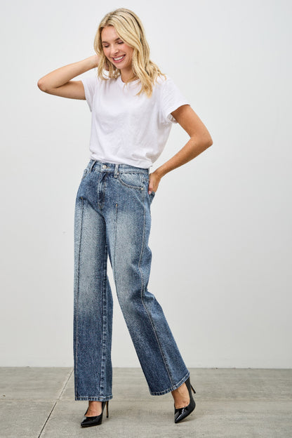 Mid Rise Straight With Pintuck - All Season Fashion