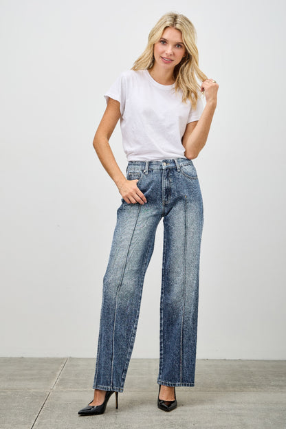 Mid Rise Straight With Pintuck - All Season Fashion