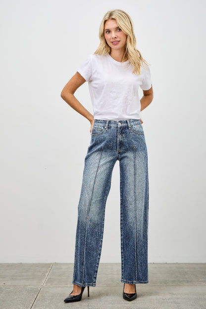 Mid Rise Straight With Pintuck - All Season Fashion