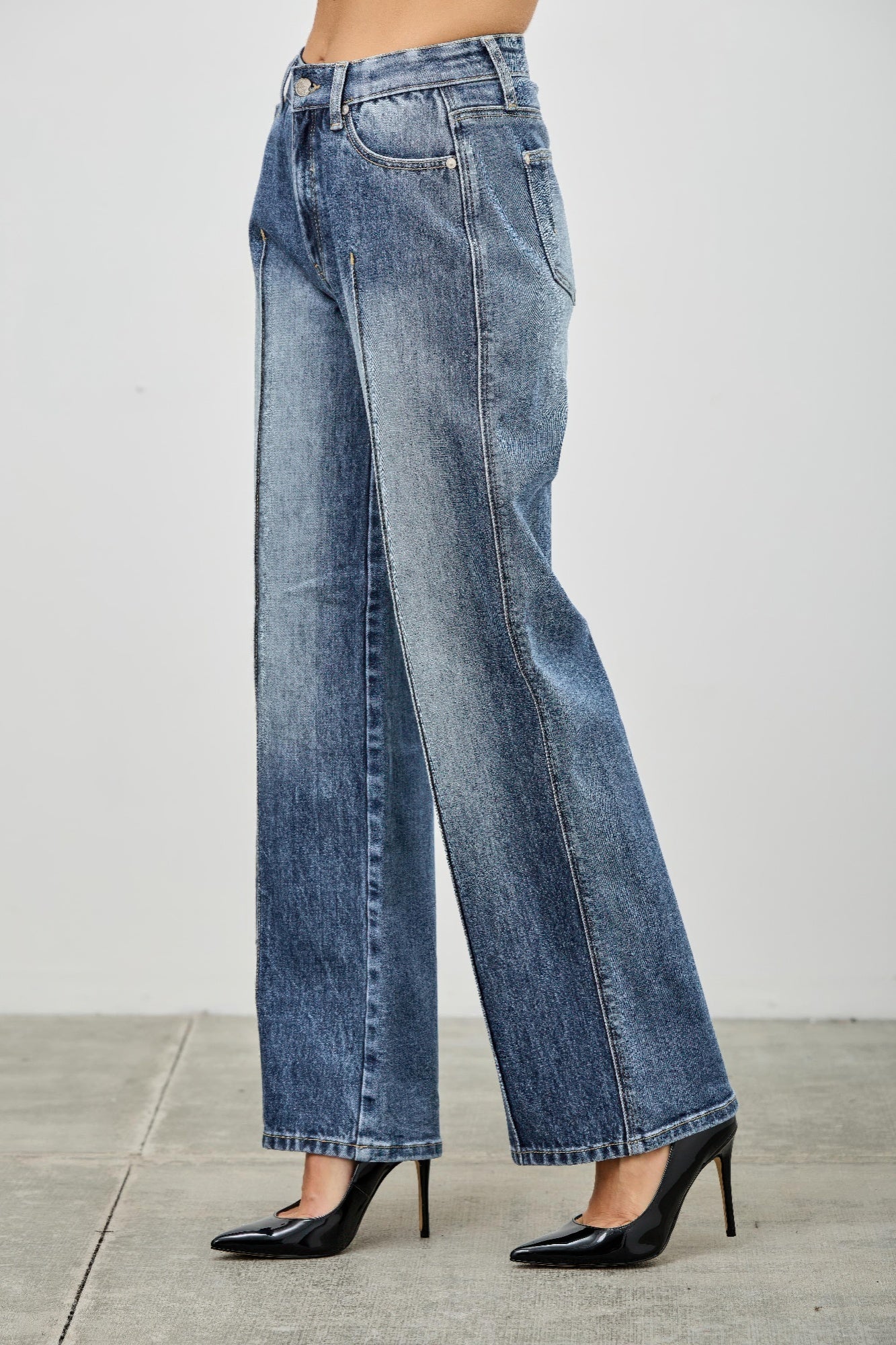Mid Rise Straight With Pintuck - All Season Fashion