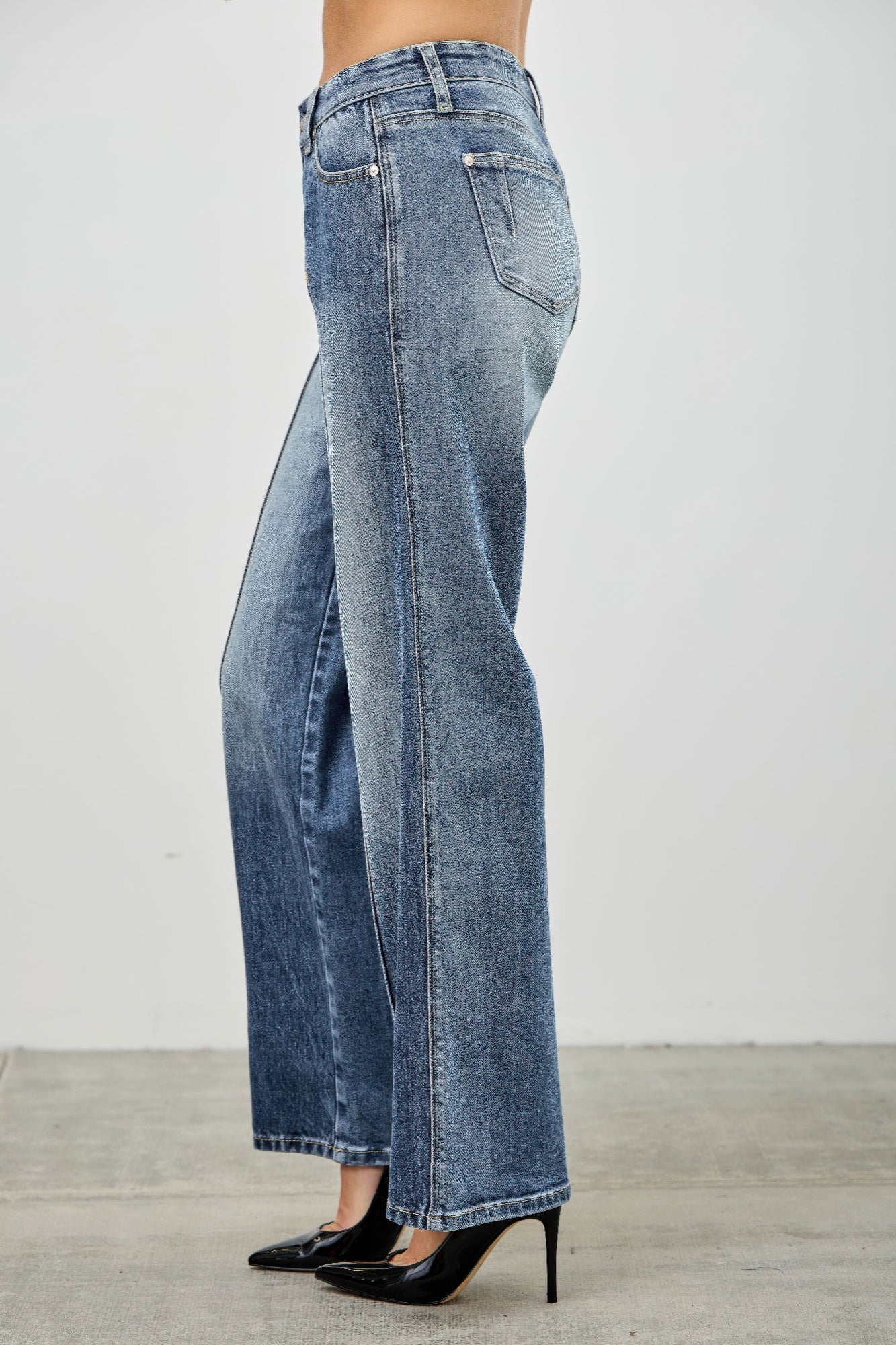 Mid Rise Straight With Pintuck - All Season Fashion