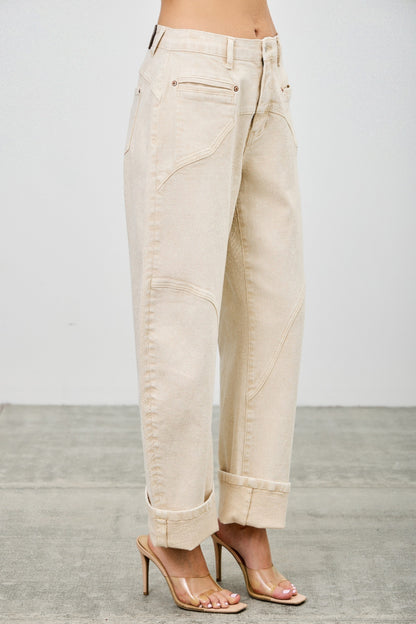 High Rise Colored Western Barrel - All Season Fashion