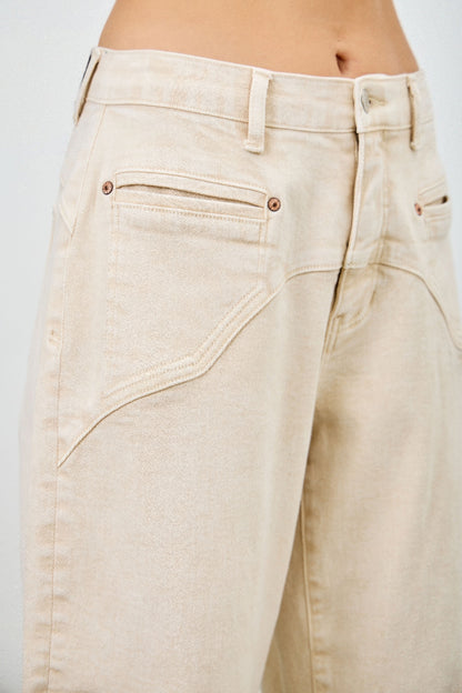 High Rise Colored Western Barrel - All Season Fashion