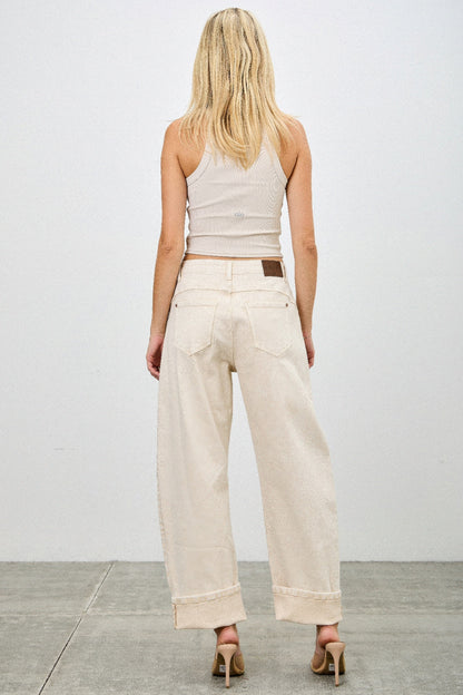 High Rise Colored Western Barrel - All Season Fashion