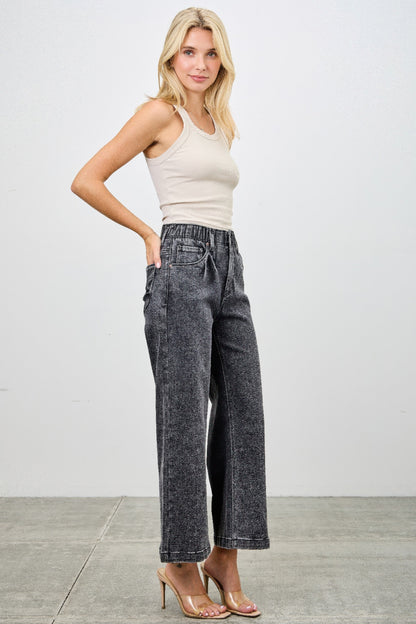 High Rise Wide Crop - All Season Fashion