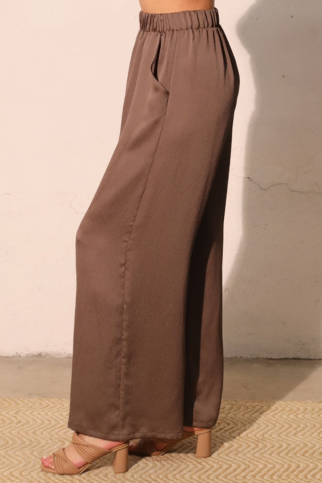 Hammered Satin Pocket Pants - All Season Fashion