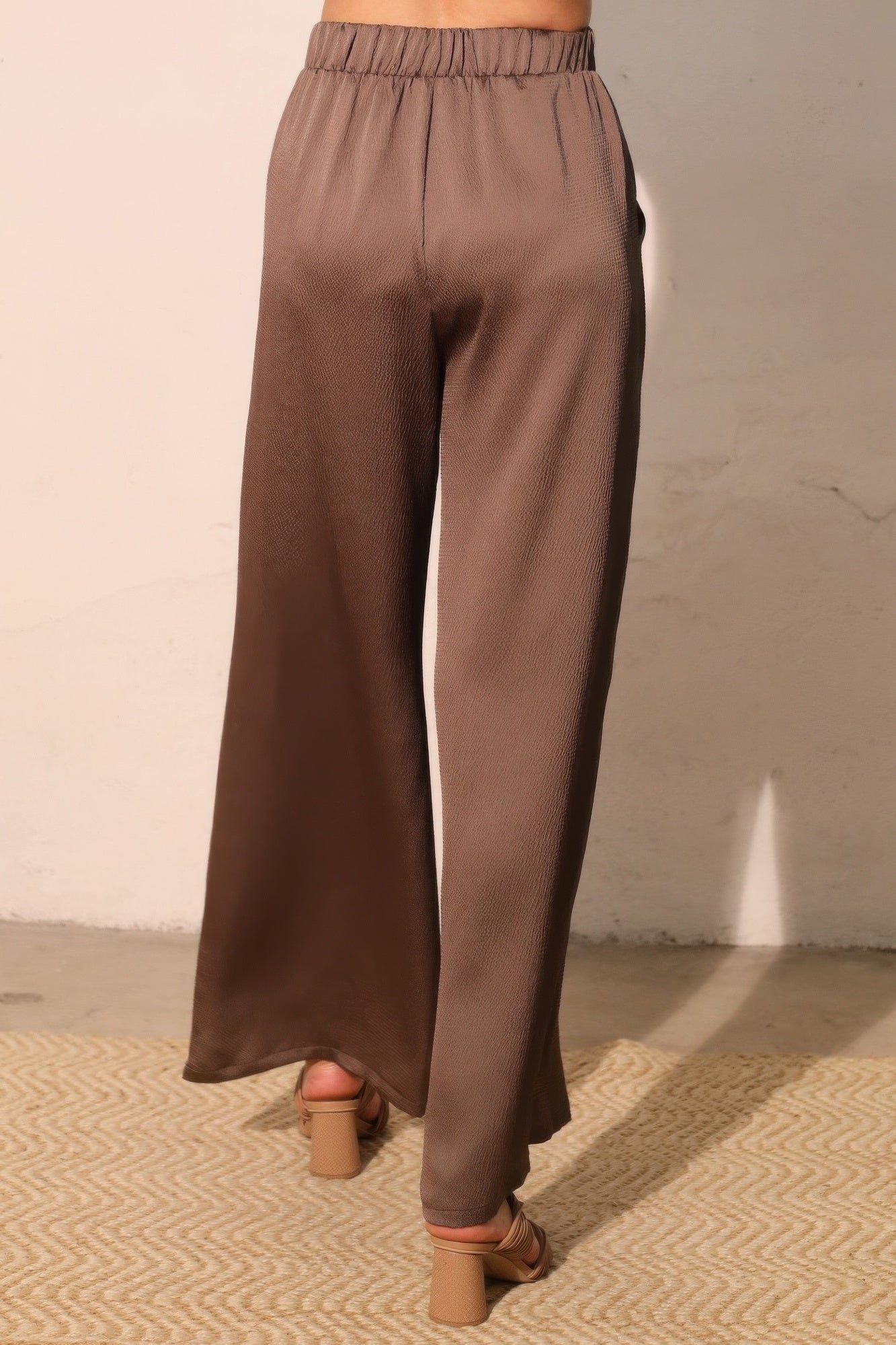 Hammered Satin Pocket Pants - All Season Fashion
