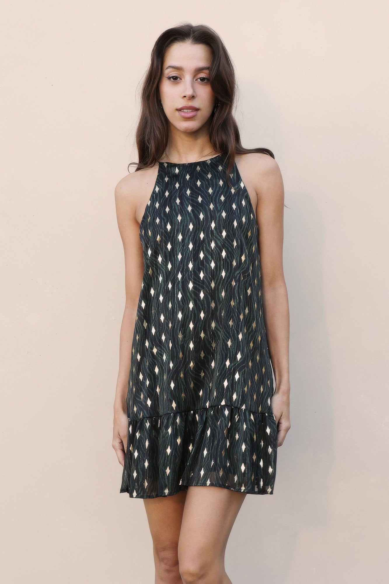 Sacred Tree Ruffle Bottom Dress - All Season Fashion