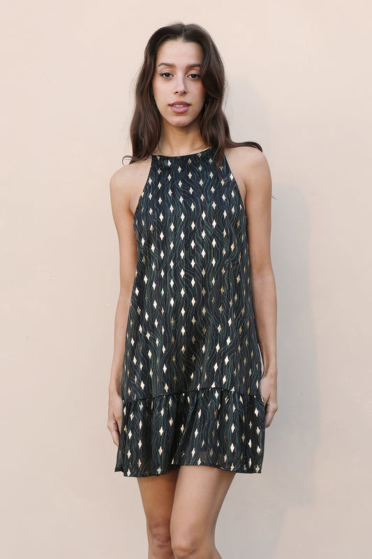 Sacred Tree Ruffle Bottom Dress - All Season Fashion