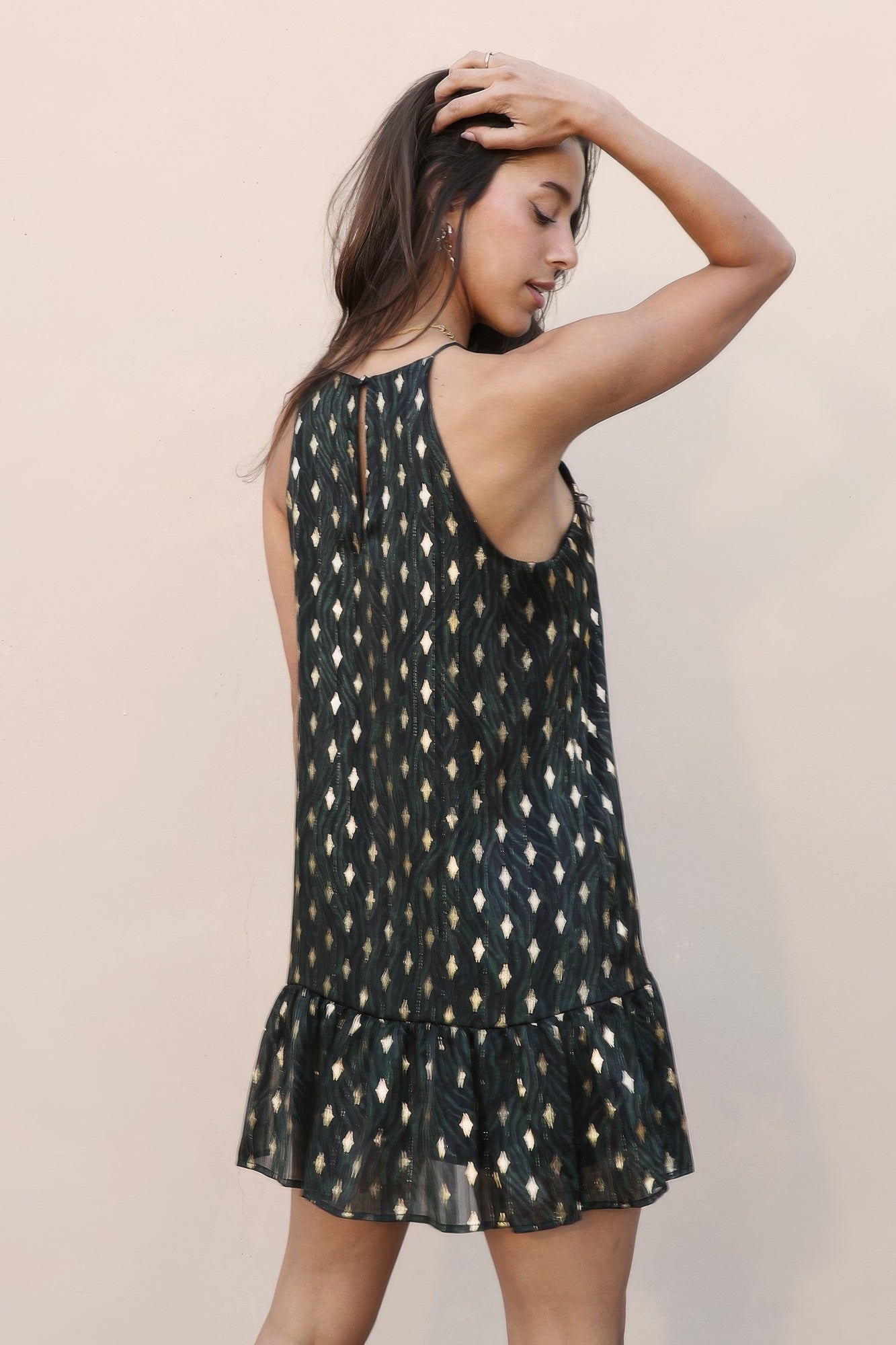 Sacred Tree Ruffle Bottom Dress - All Season Fashion