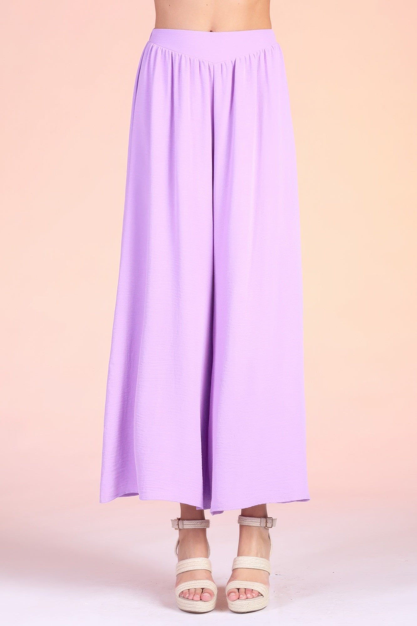 Matte Crepe Wide Leg Swing Pants - All Season Fashion