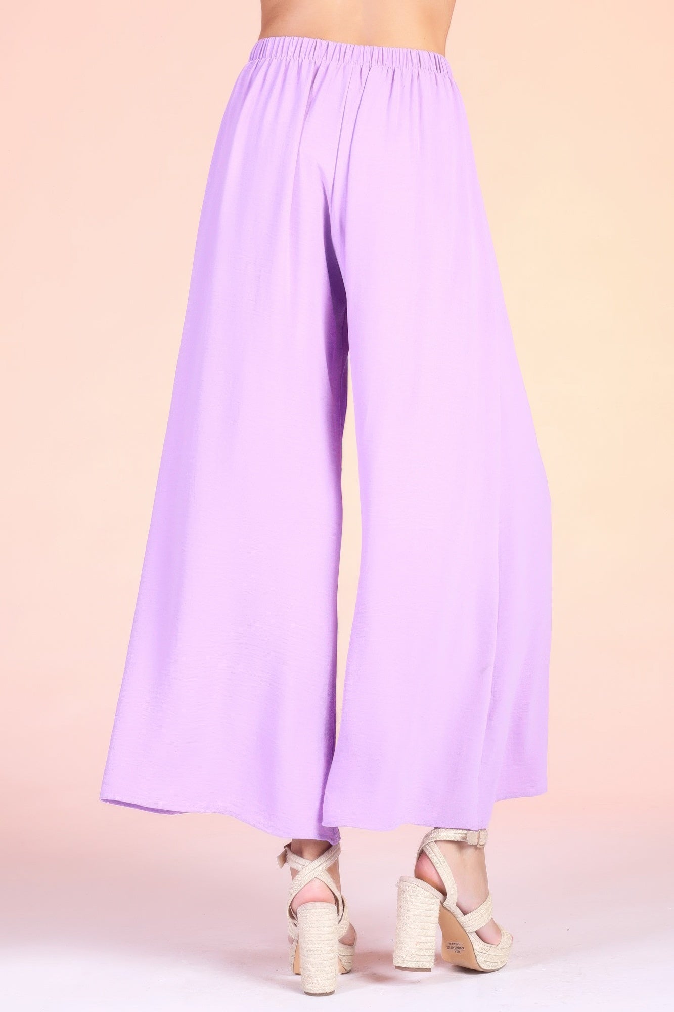 Matte Crepe Wide Leg Swing Pants - All Season Fashion