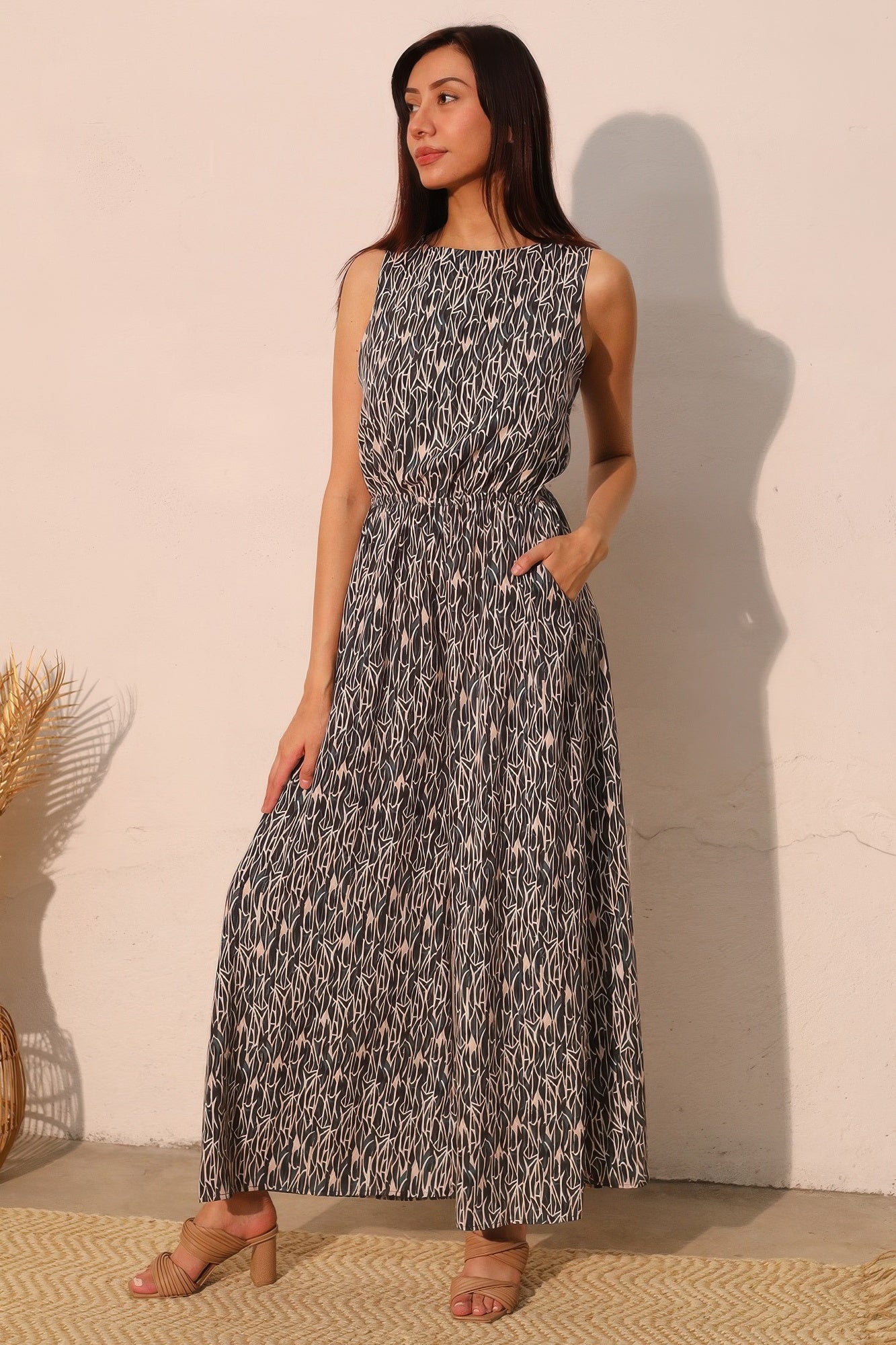 Night Meadow Sleeveless Bubble Jumpsuit - All Season Fashion