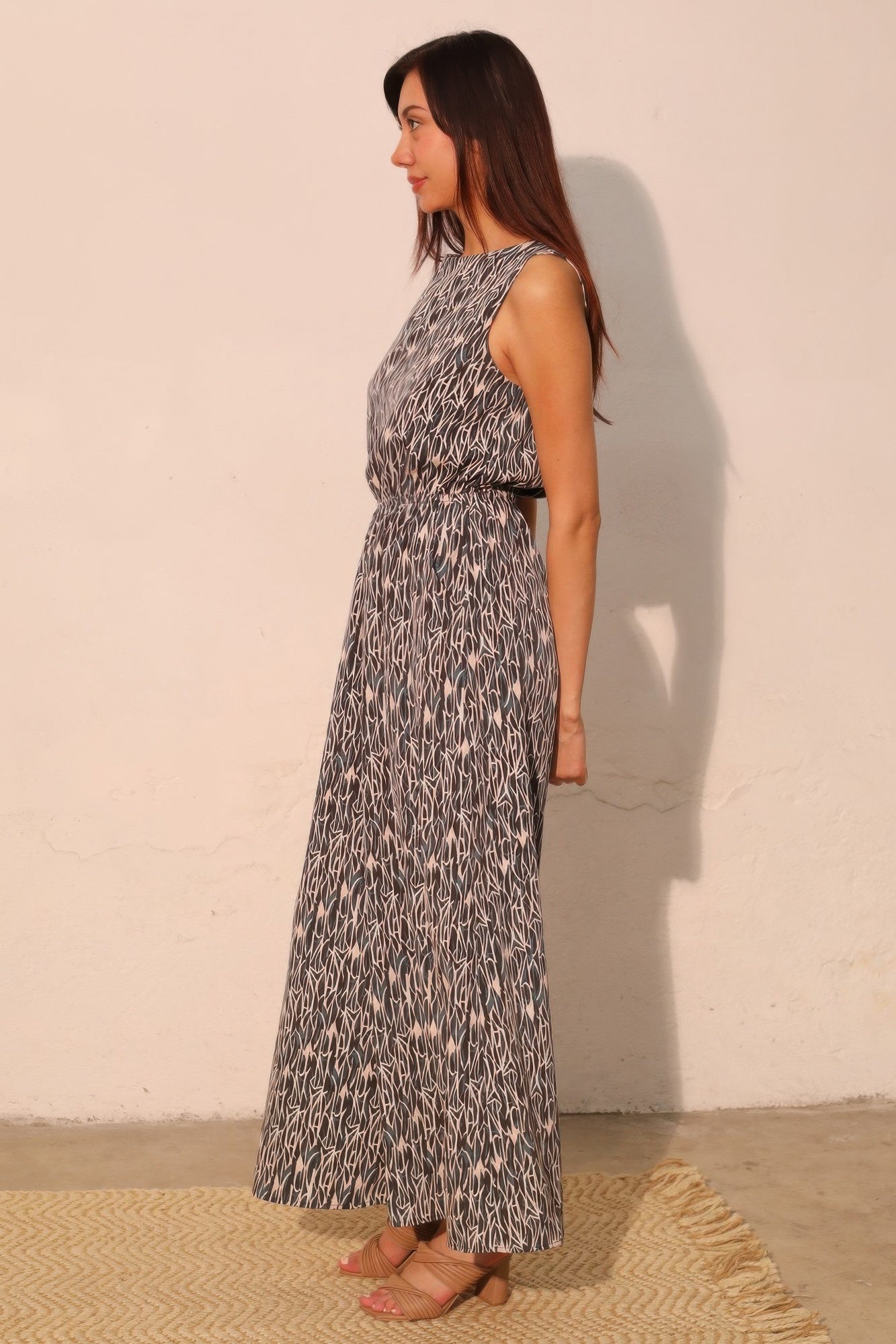 Night Meadow Sleeveless Bubble Jumpsuit - All Season Fashion