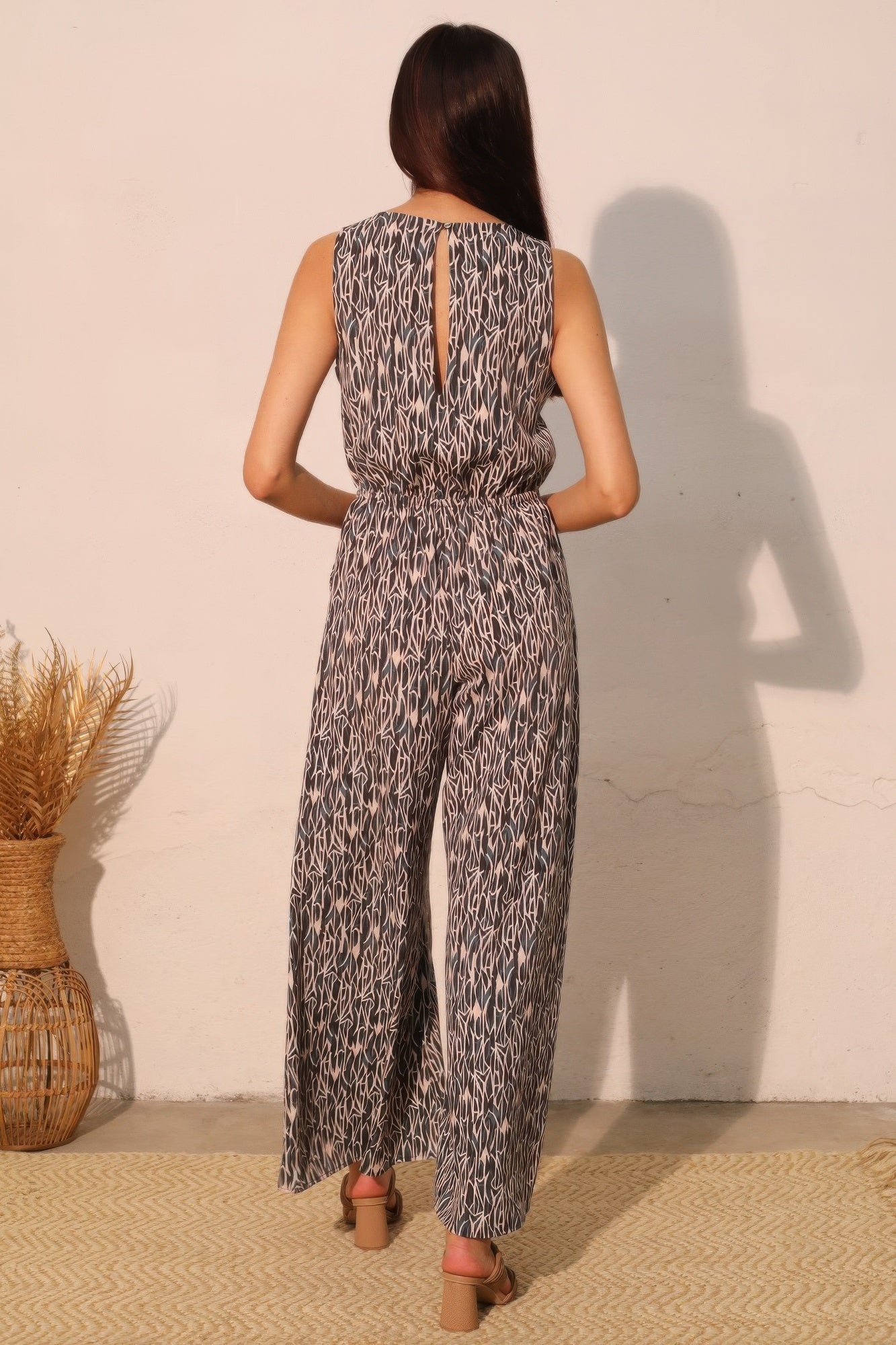 Night Meadow Sleeveless Bubble Jumpsuit - All Season Fashion