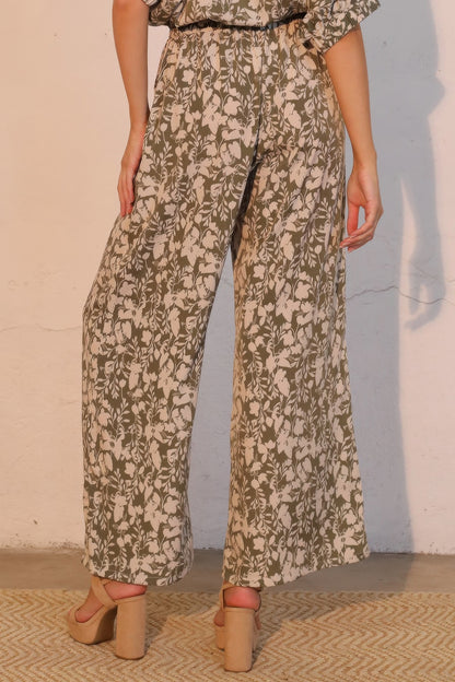 Olive Vine Pocket Pants - All Season Fashion